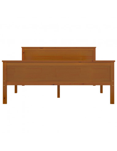 Giroletto Marrone Miele in Legno Massello di Pino 160x200 cm