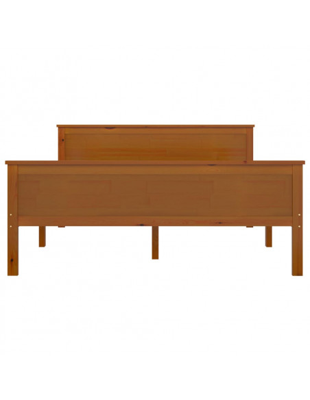 Giroletto Marrone Miele in Legno Massello di Pino 160x200 cm