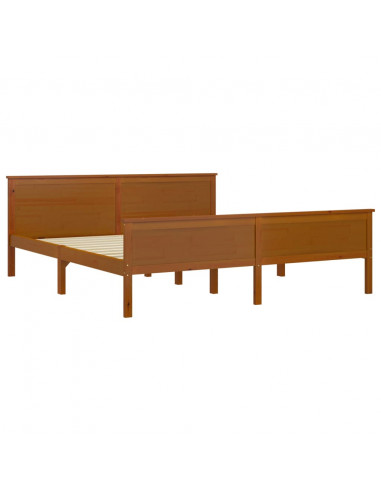 Giroletto Marrone Miele in Legno Massello di Pino 180x200 cm