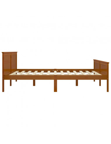 Giroletto Marrone Miele in Legno Massello di Pino 180x200 cm