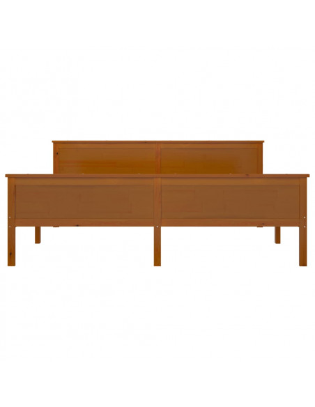 Giroletto Marrone Miele in Legno Massello di Pino 180x200 cm