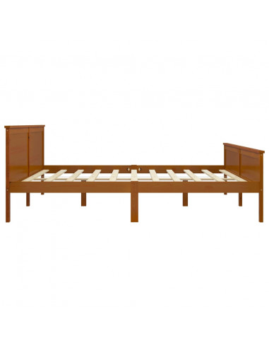 Giroletto Marrone Miele in Legno Massello di Pino 200x200 cm