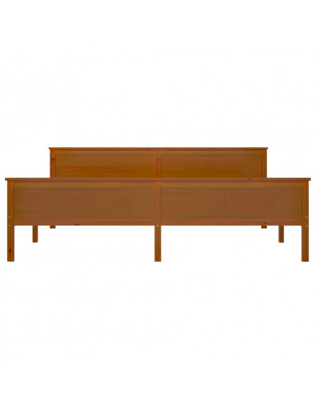 Giroletto Marrone Miele in Legno Massello di Pino 200x200 cm