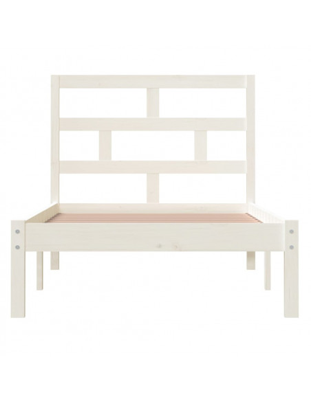 Giroletto Bianco in Legno Massello di Pino 90x200 cm