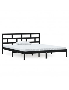 Giroletto Nero 135x190 cm Double in legno Massello 2