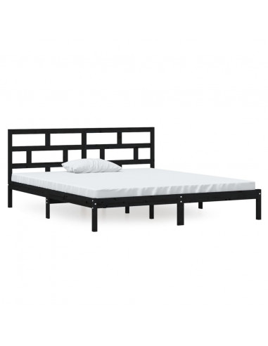 Giroletto Nero 135x190 cm Double in legno Massello