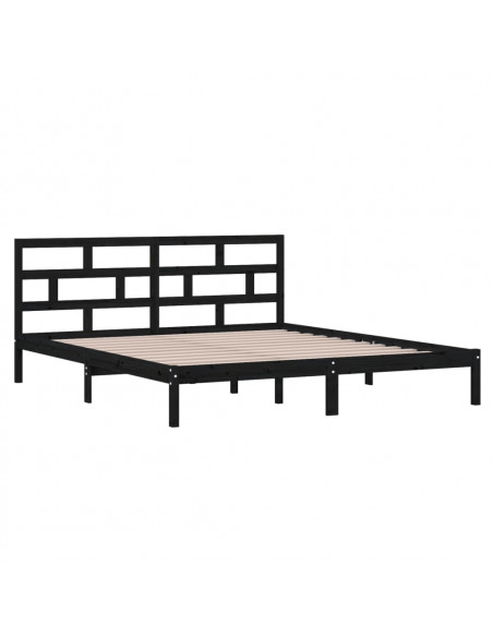 Giroletto Nero 135x190 cm Double in legno Massello