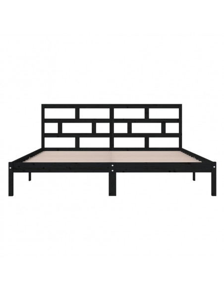 Giroletto Nero 135x190 cm Double in legno Massello