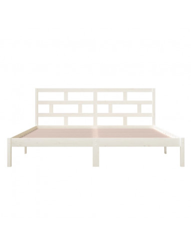 Giroletto Bianco in Legno Massello di Pino 140x190 cm