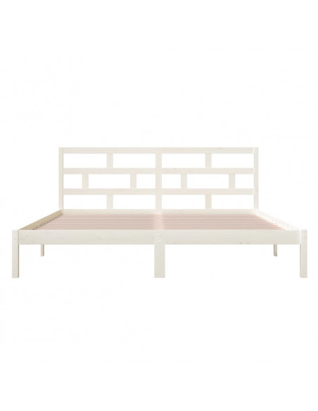 Giroletto Bianco in Legno Massello di Pino 140x190 cm