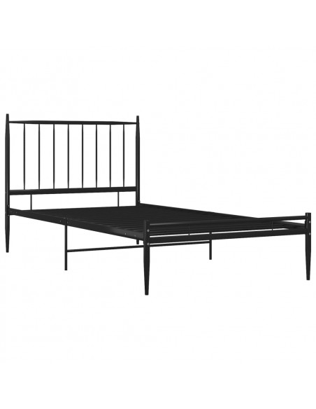 Giroletto Nero in Metallo 90x200 cm
