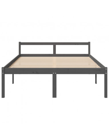 Letto per Anziani 150x200 cm King in Legno Massello di Pino