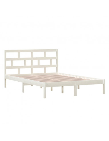 Giroletto Bianco in Legno Massello di Pino 140x200 cm