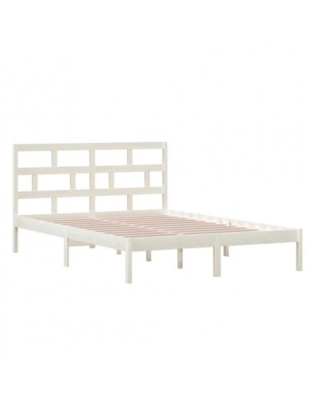 Giroletto Bianco in Legno Massello di Pino 140x200 cm
