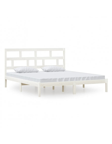 Giroletto Bianco 180x200 cm Super King in Legno Massello