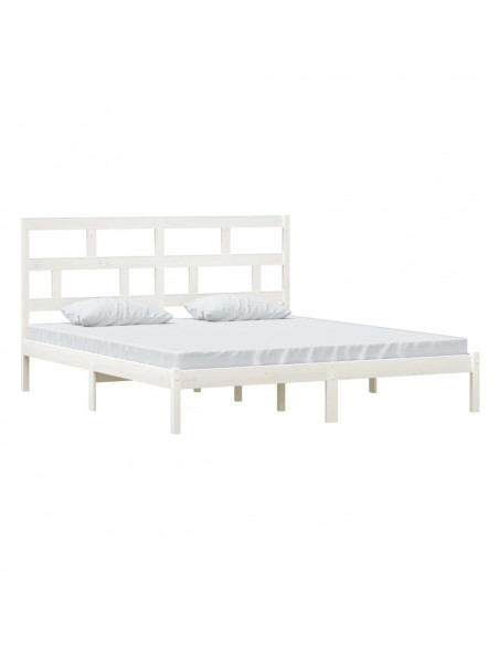 Giroletto Bianco 180x200 cm Super King in Legno Massello