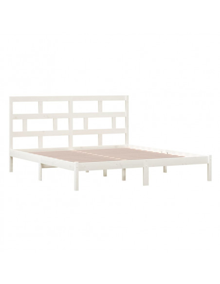 Giroletto Bianco 180x200 cm Super King in Legno Massello