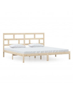 Giroletto in Legno Massello di Pino 200x200 cm 2