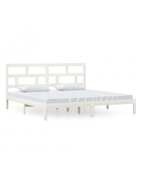 Giroletto Bianco in Legno Massello di Pino 200x200 cm