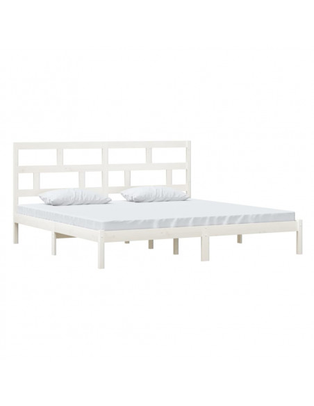Giroletto Bianco in Legno Massello di Pino 200x200 cm