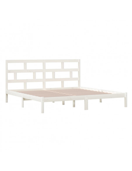 Giroletto Bianco in Legno Massello di Pino 200x200 cm