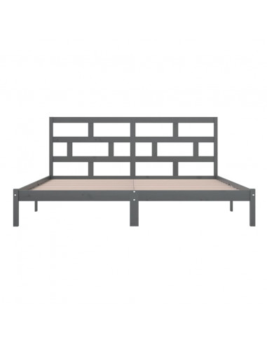 Giroletto Grigio in Legno Massello di Pino 200x200 cm