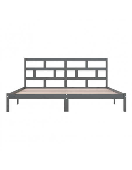 Giroletto Grigio in Legno Massello di Pino 200x200 cm