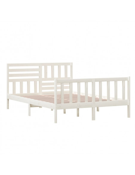 Giroletto Bianco in Legno Massello 140x200 cm