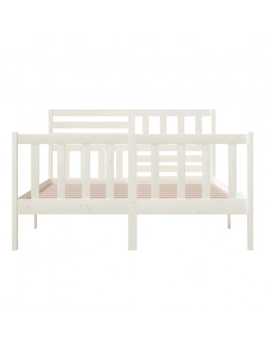 Giroletto Bianco in Legno Massello 160x200 cm