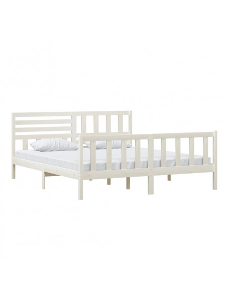 Giroletto Bianco 180x200 cm Super King in Legno Massello
