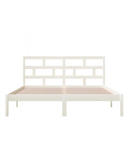 Giroletto Bianco in Legno Massello di Pino 160x200 cm