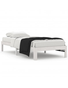 Giroletto Bianco in Legno Massello di Pino 90x200 cm 2