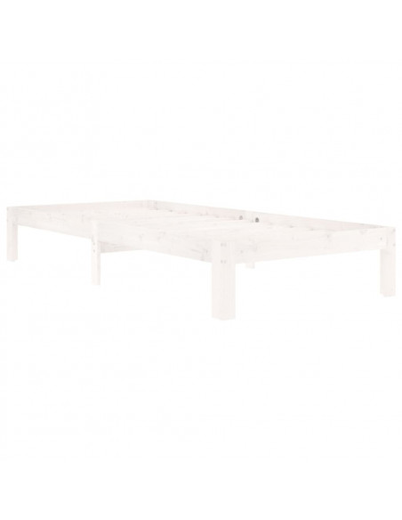 Giroletto Bianco in Legno Massello di Pino 90x200 cm
