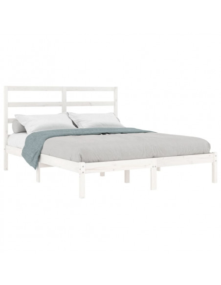 Giroletto Bianco in Legno Massello di Pino 140x190 cm