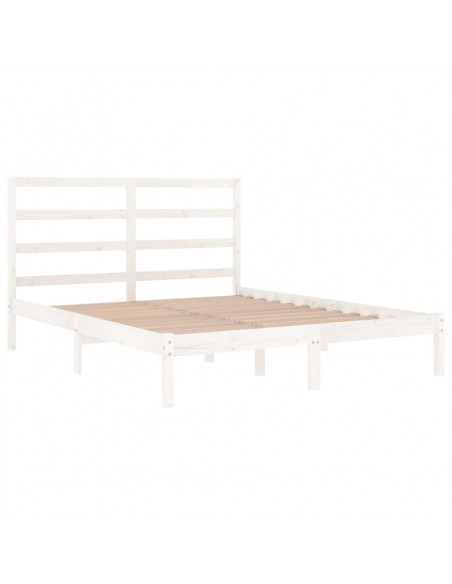 Giroletto Bianco in Legno Massello di Pino 140x190 cm