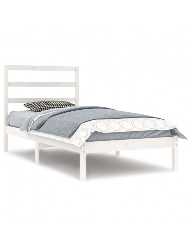 Giroletto Bianco in Legno Massello di Pino 90x200 cm