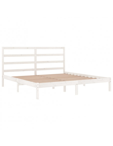 Giroletto Bianco in Legno Massello di Pino 200x200 cm