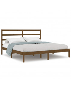 Giroletto Miele in Legno Massello di Pino 200x200 cm 2