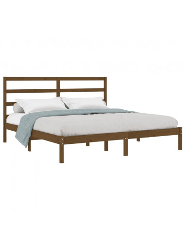 Giroletto Miele in Legno Massello di Pino 200x200 cm