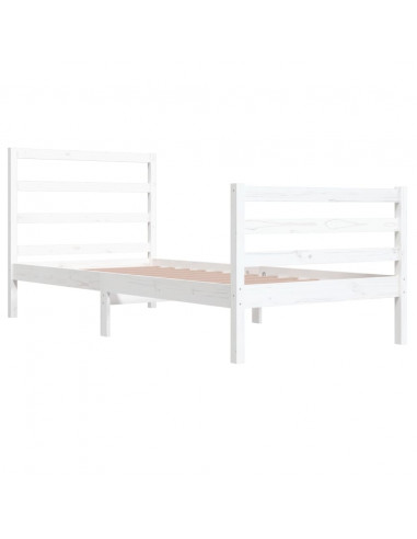 Giroletto Bianco in Legno Massello di Pino 90x200 cm