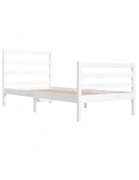 Giroletto Bianco in Legno Massello di Pino 90x200 cm