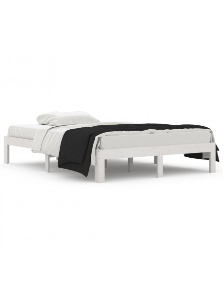 Giroletto Bianco in Legno Massello 135x190 cm Double