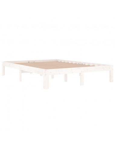 Giroletto Bianco in Legno Massello 135x190 cm Double