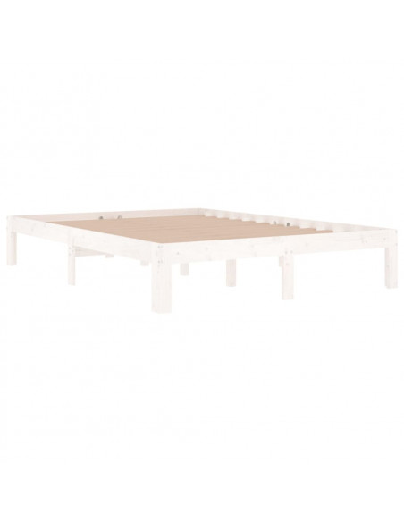 Giroletto Bianco in Legno Massello 135x190 cm Double