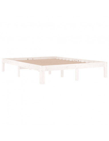 Giroletto Bianco in Legno Massello di Pino 140x190 cm