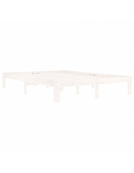 Giroletto Bianco in Legno Massello di Pino 140x200 cm