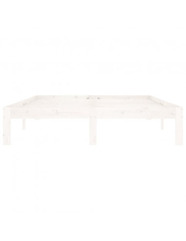 Giroletto Bianco in Legno Massello di Pino 140x200 cm