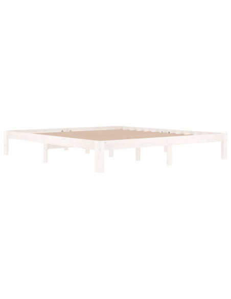 Giroletto Bianco in Legno Massello 180x200 cm Super King