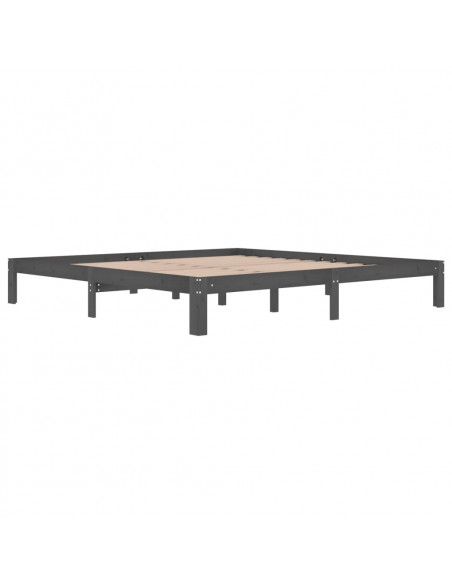 Giroletto Grigio in Legno Massello di Pino 200x200 cm