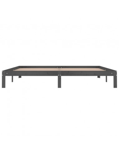 Giroletto Grigio in Legno Massello di Pino 200x200 cm